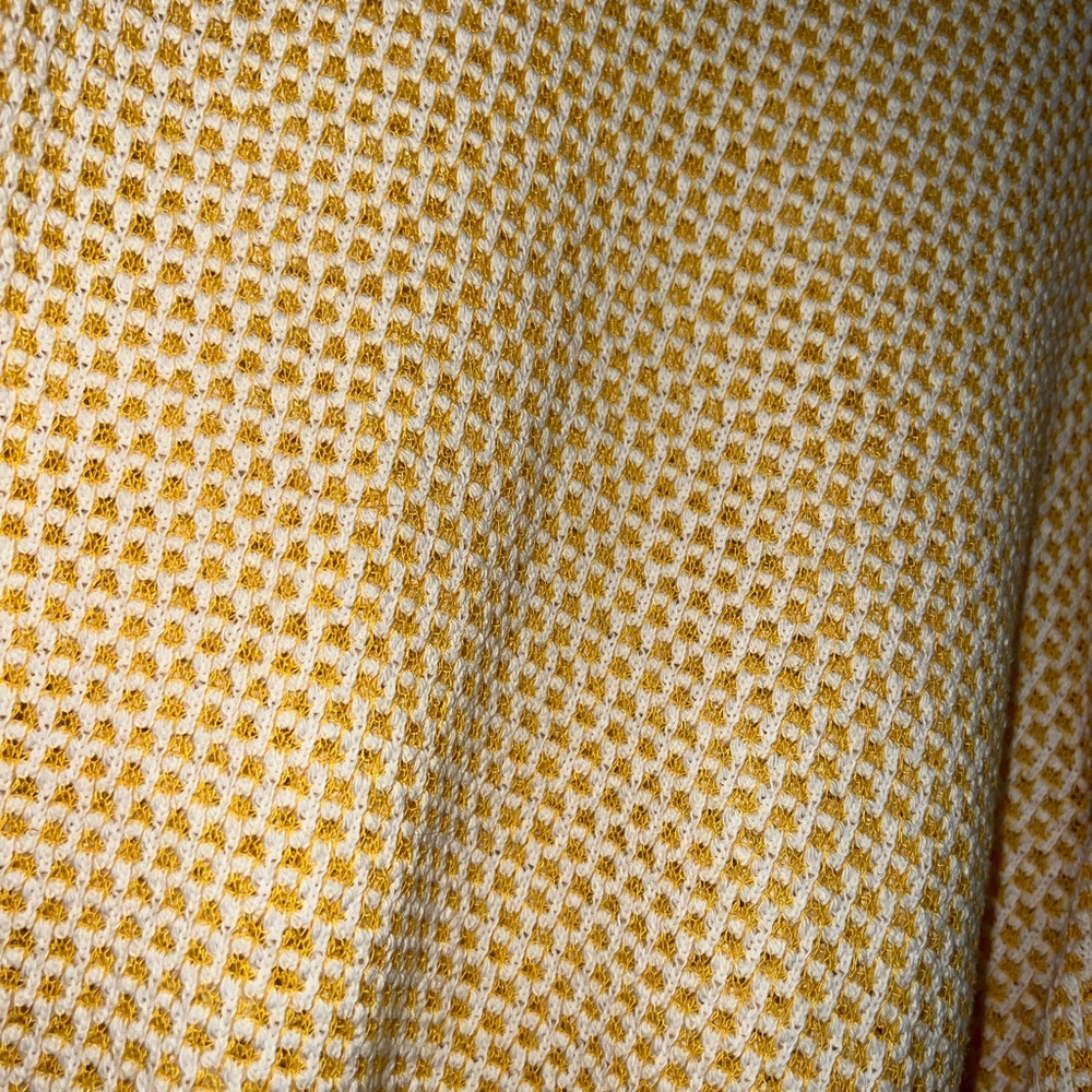 Umgee Yellow and White Knit Sweater - Picture 3 of 7